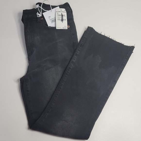 pistola Denim - PISTOLA NWT RAVEN HIGH RISE CROP BOOT FRAYED BLACK JEANS SZ 27